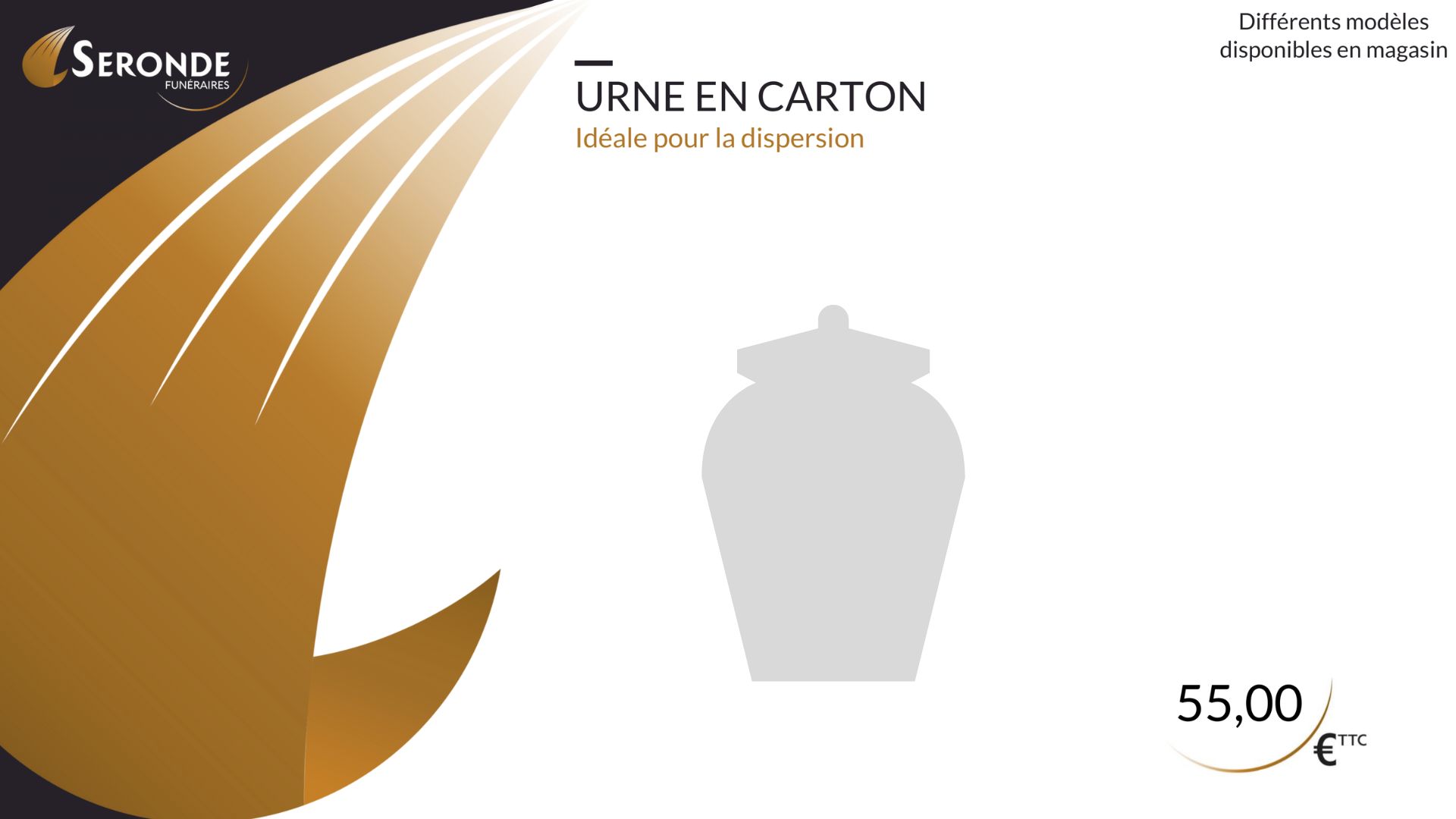 Urne en carton